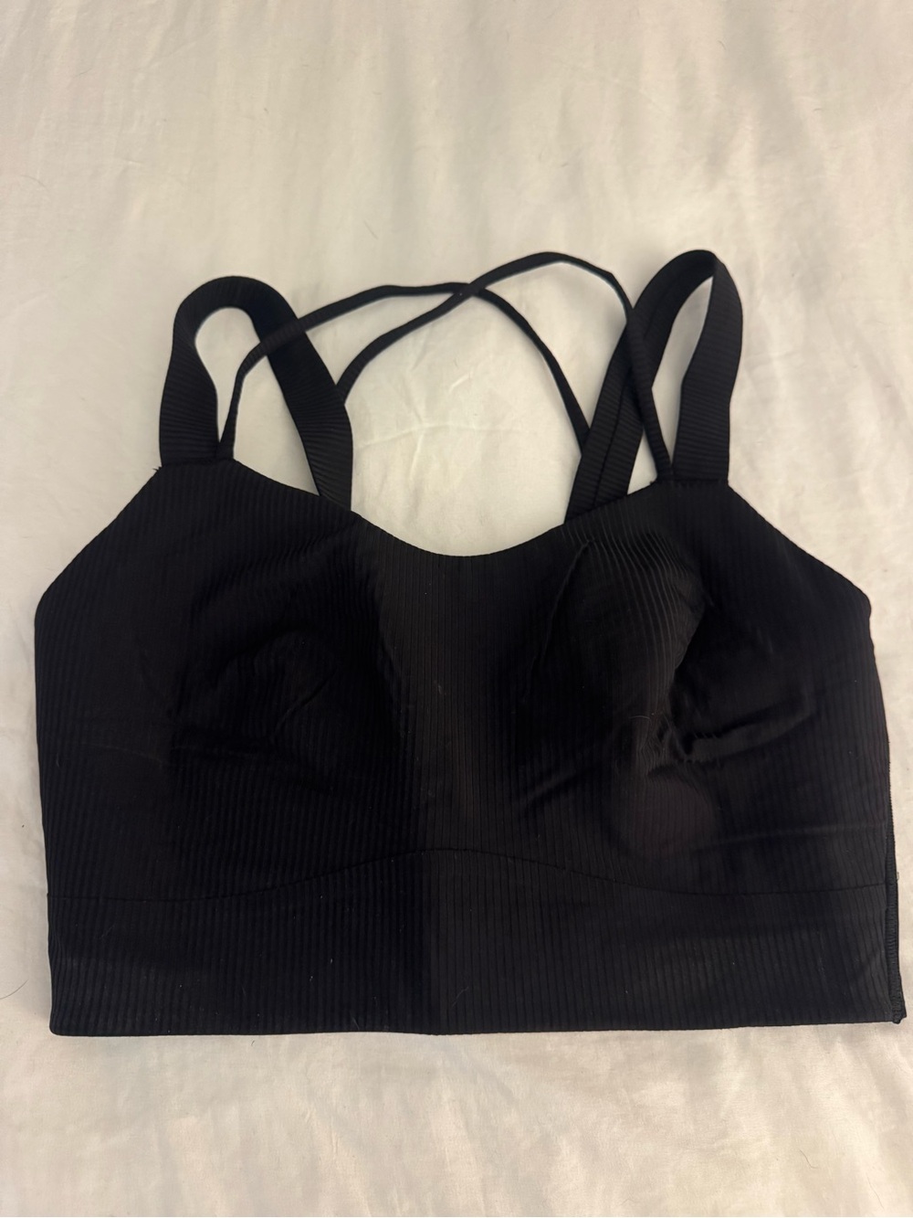🌊lululemon athletica Black Ribbed Sports Bra
